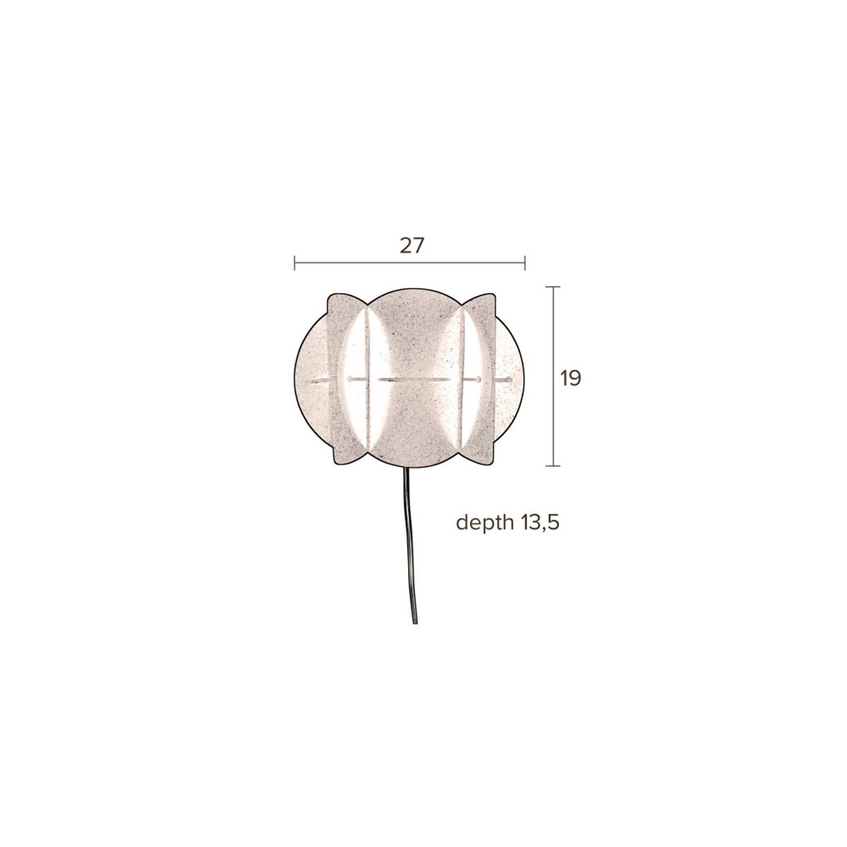 Applique murale en métal- BRASS laiton, DUTCHBONE