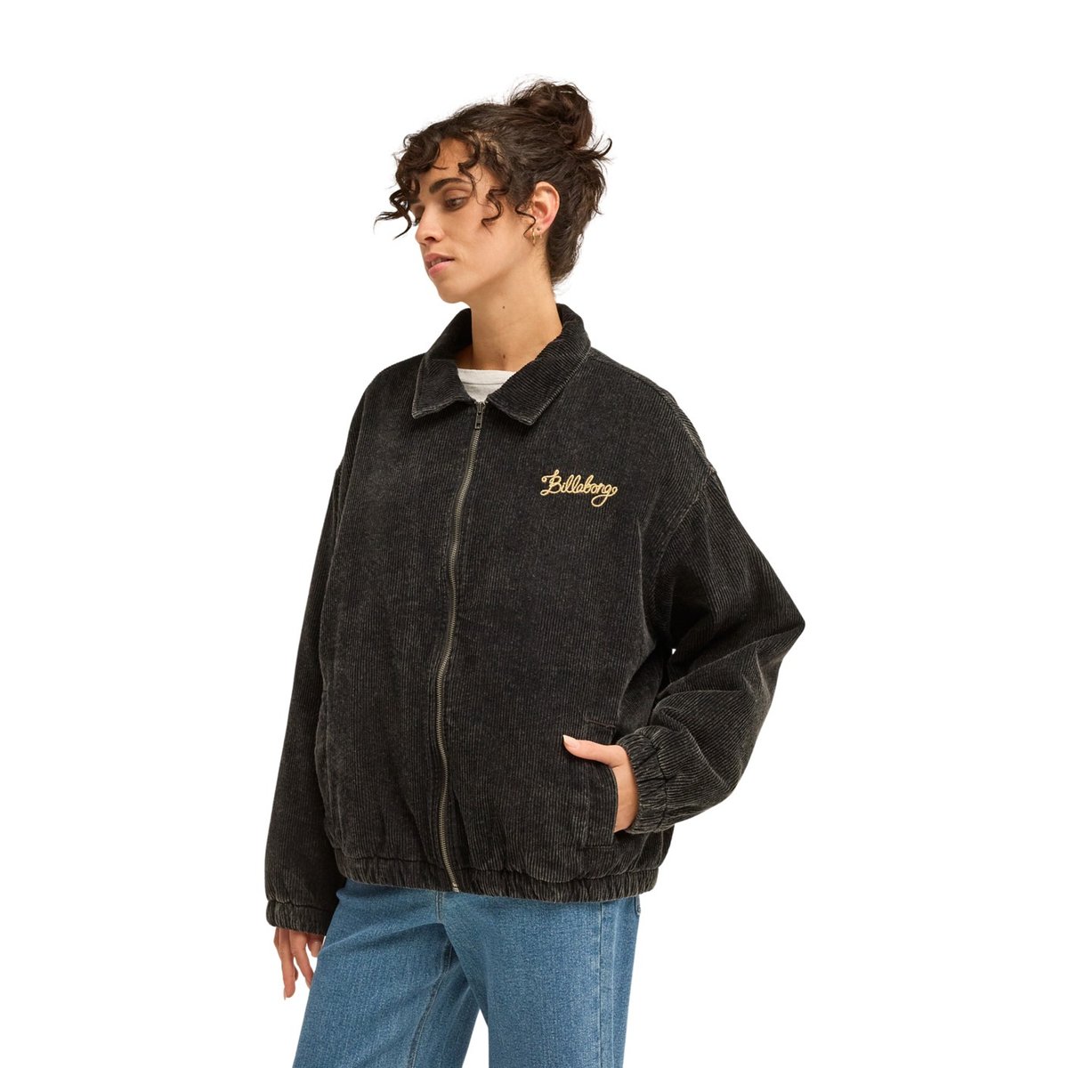 Veste zippée oversize CHILL noir off black, BILLABONG