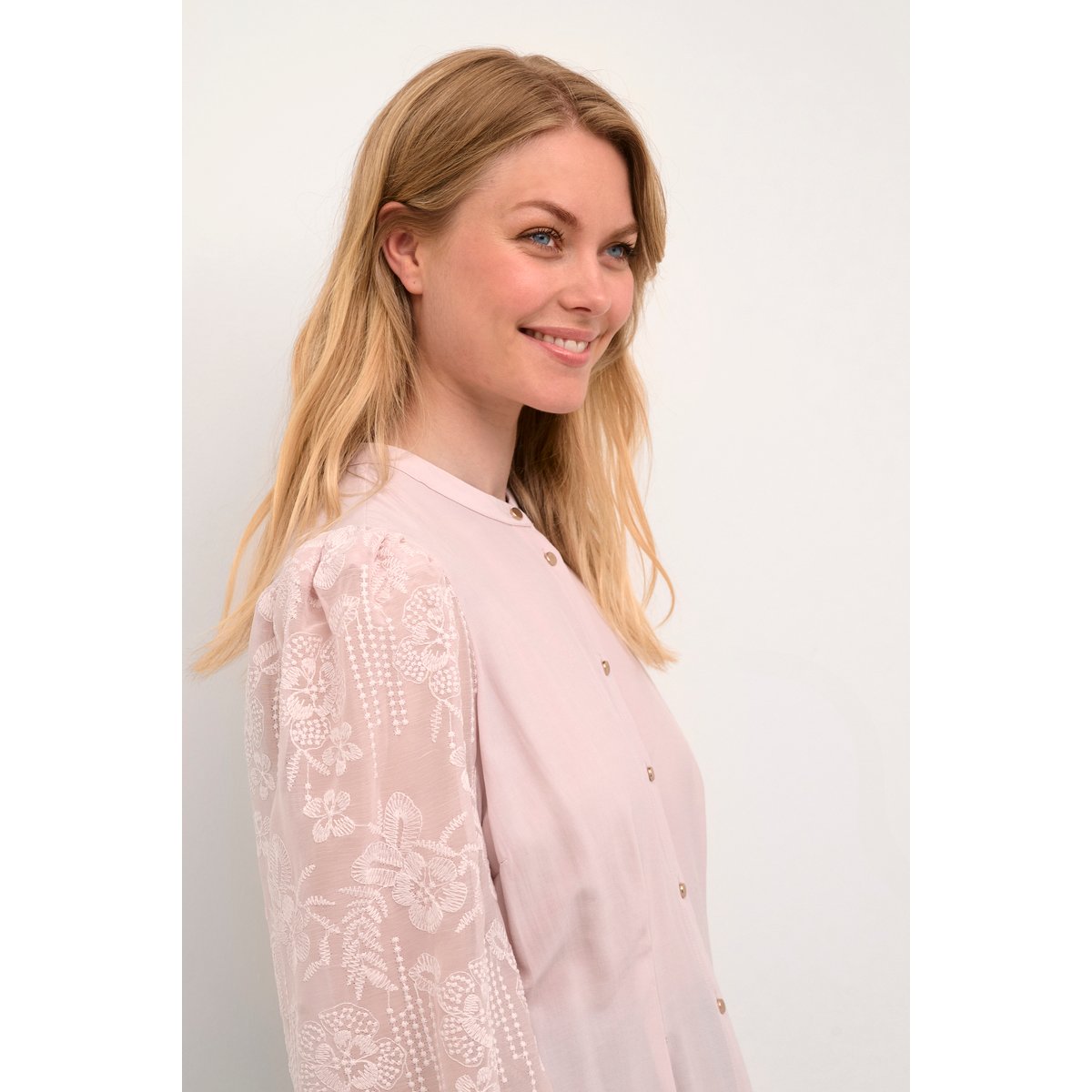 Long sleeved shirt rose rale mauve, CULTURE
