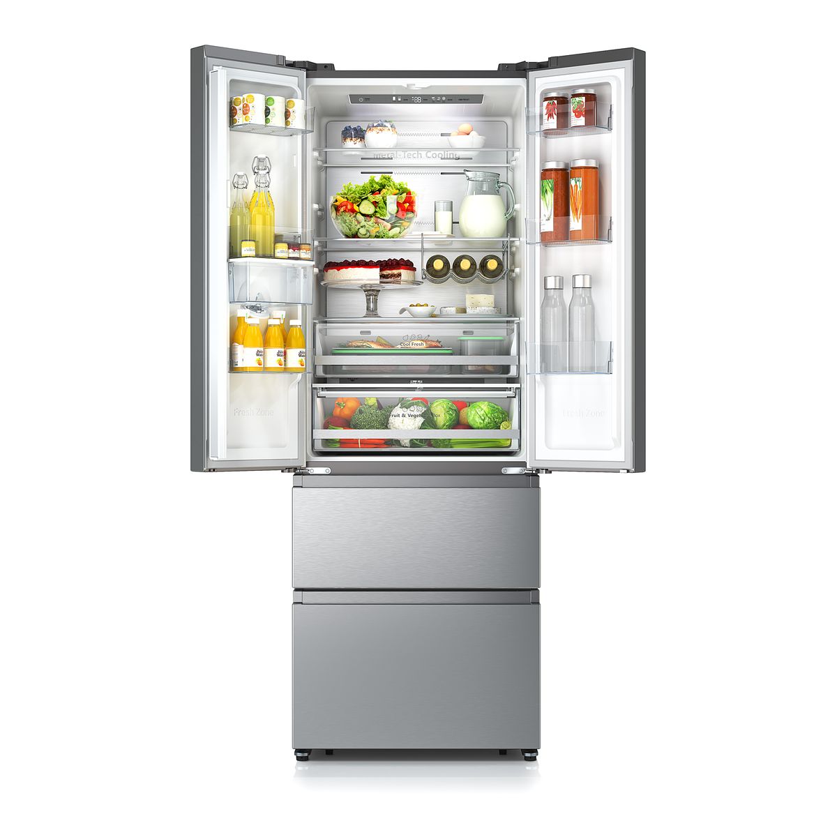Réfrigérateur multi portes RF632N4WIE couleur unique, HISENSE