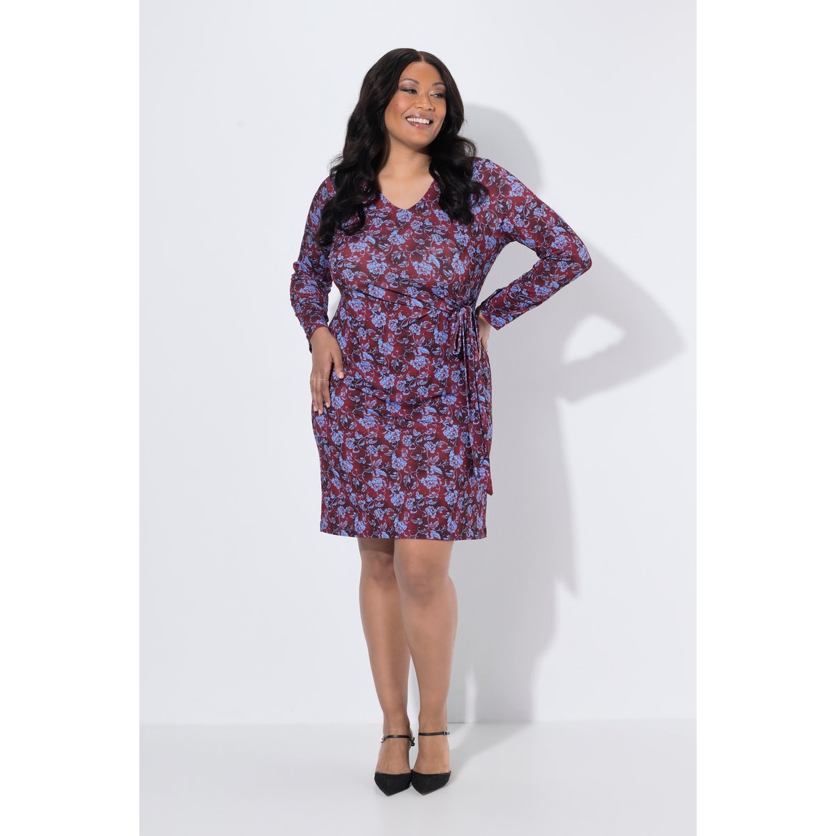 Robe en jersey noir, ULLA POPKEN