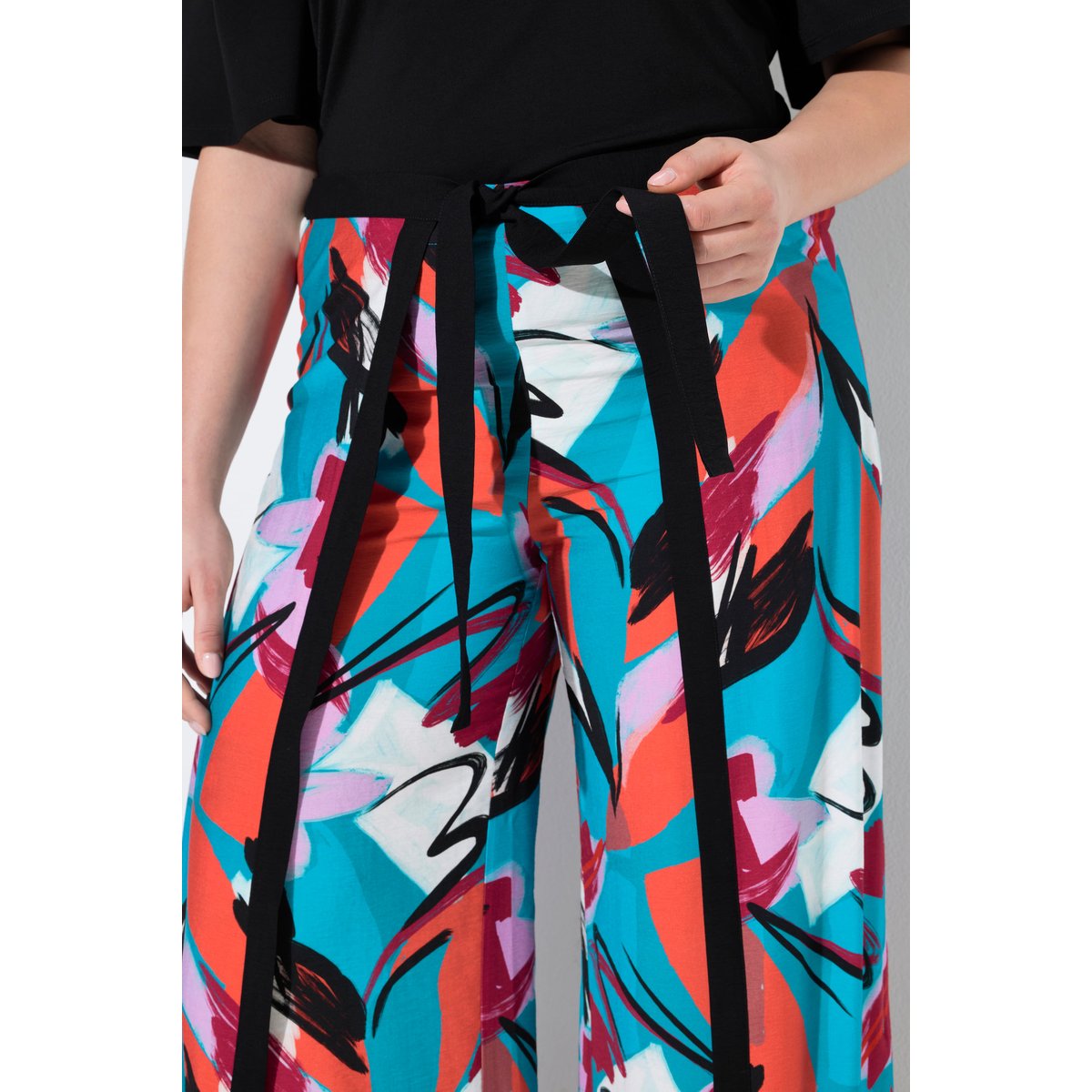 Pantalon Rose esprit portefeuille aqua turquoise, ULLA POPKEN