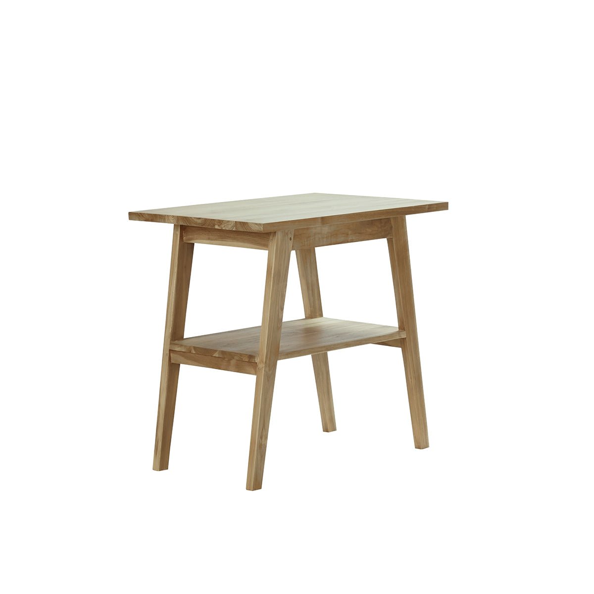 Meuble de salle de bain en teck massif 80 cm SARA naturel, BERAH GETAH
