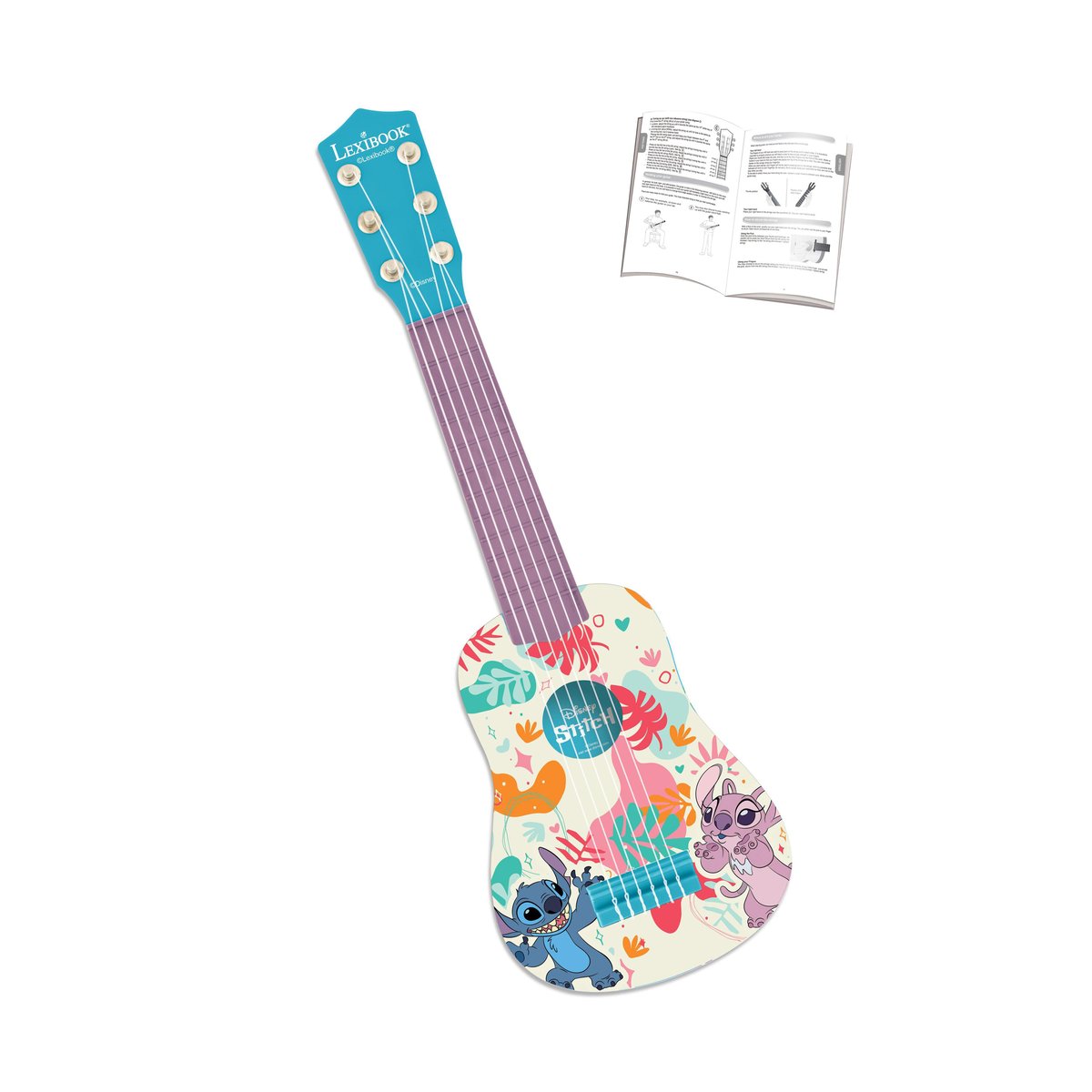 Ma Première Guitare Stitch bleu, LEXIBOOK