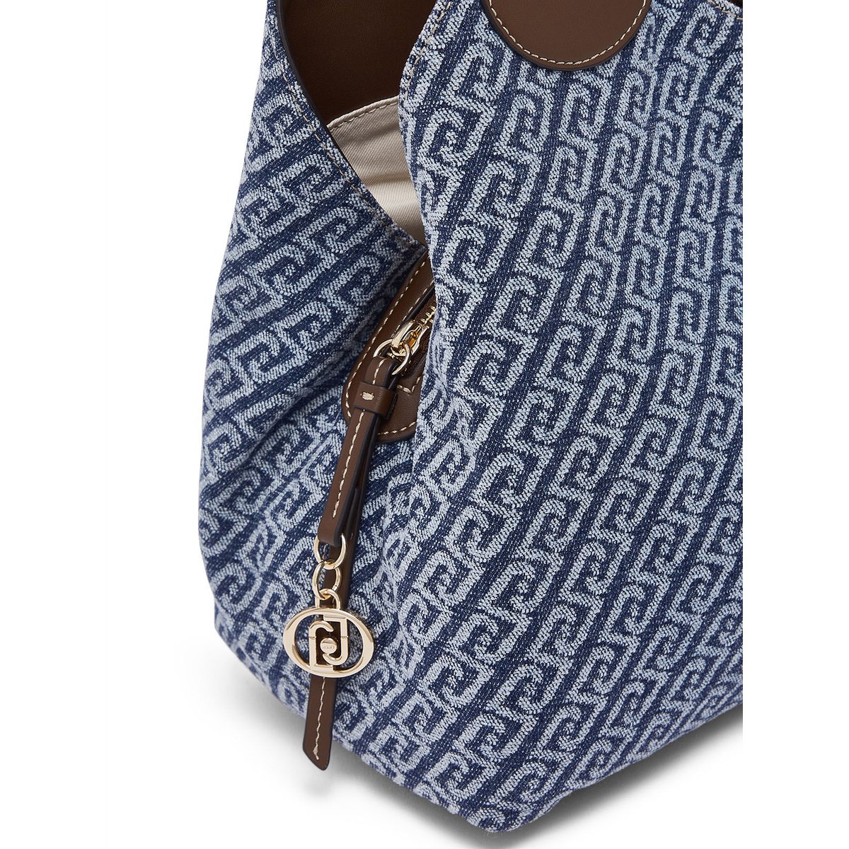 Sacoche moyenne effet denim denim bleu, LIU JO