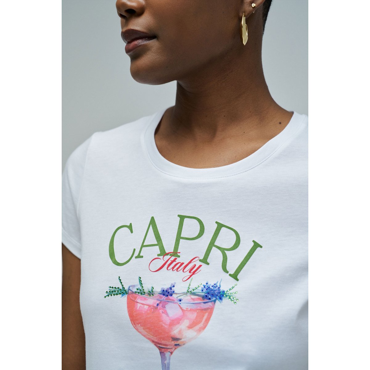T-SHIRT AVEC IMPRIMÉ ET BRANDING blanc, SALSA JEANS