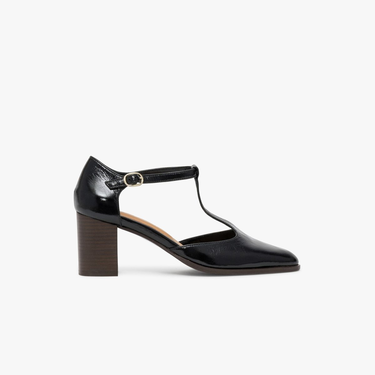 Escarpin en cuir DELICE noir, BOCAGE