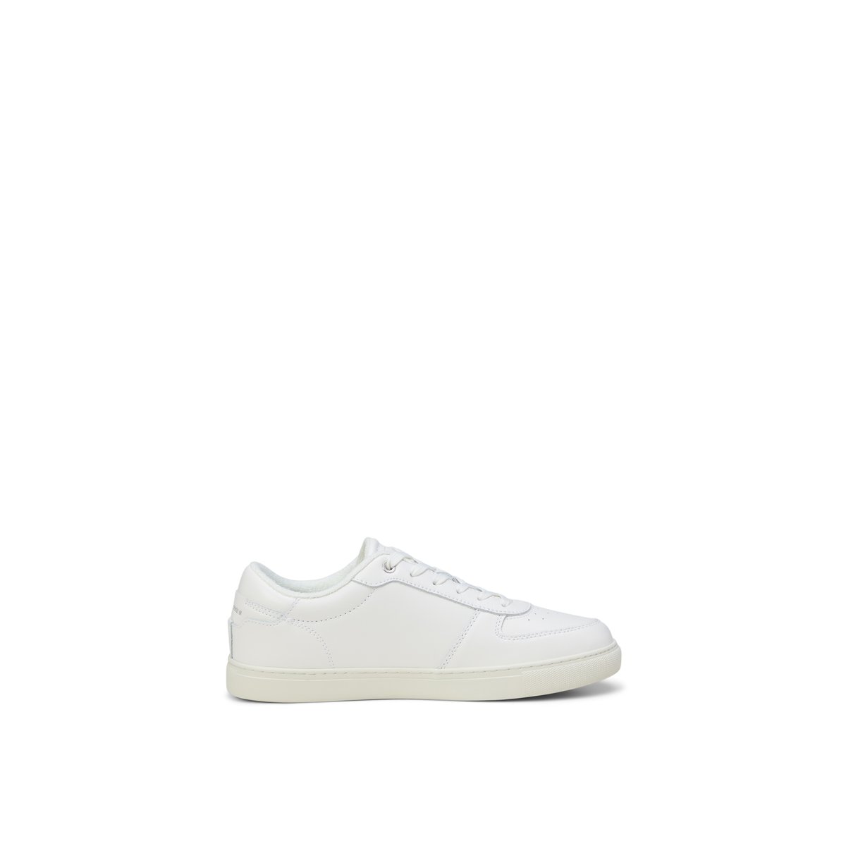Baskets en cuir de vache avec doublure en éponge blanc, MARC O'POLO