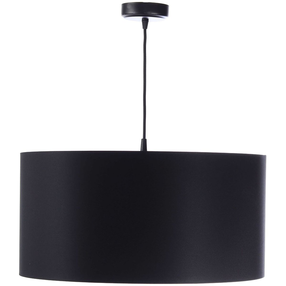 Suspension en tissu satin, GLAM noir et cuivre brossé, BPS KONCEPT