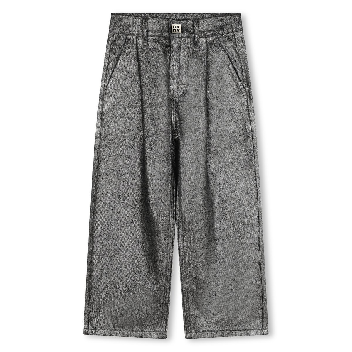 Jean large en coton silver, DKNY