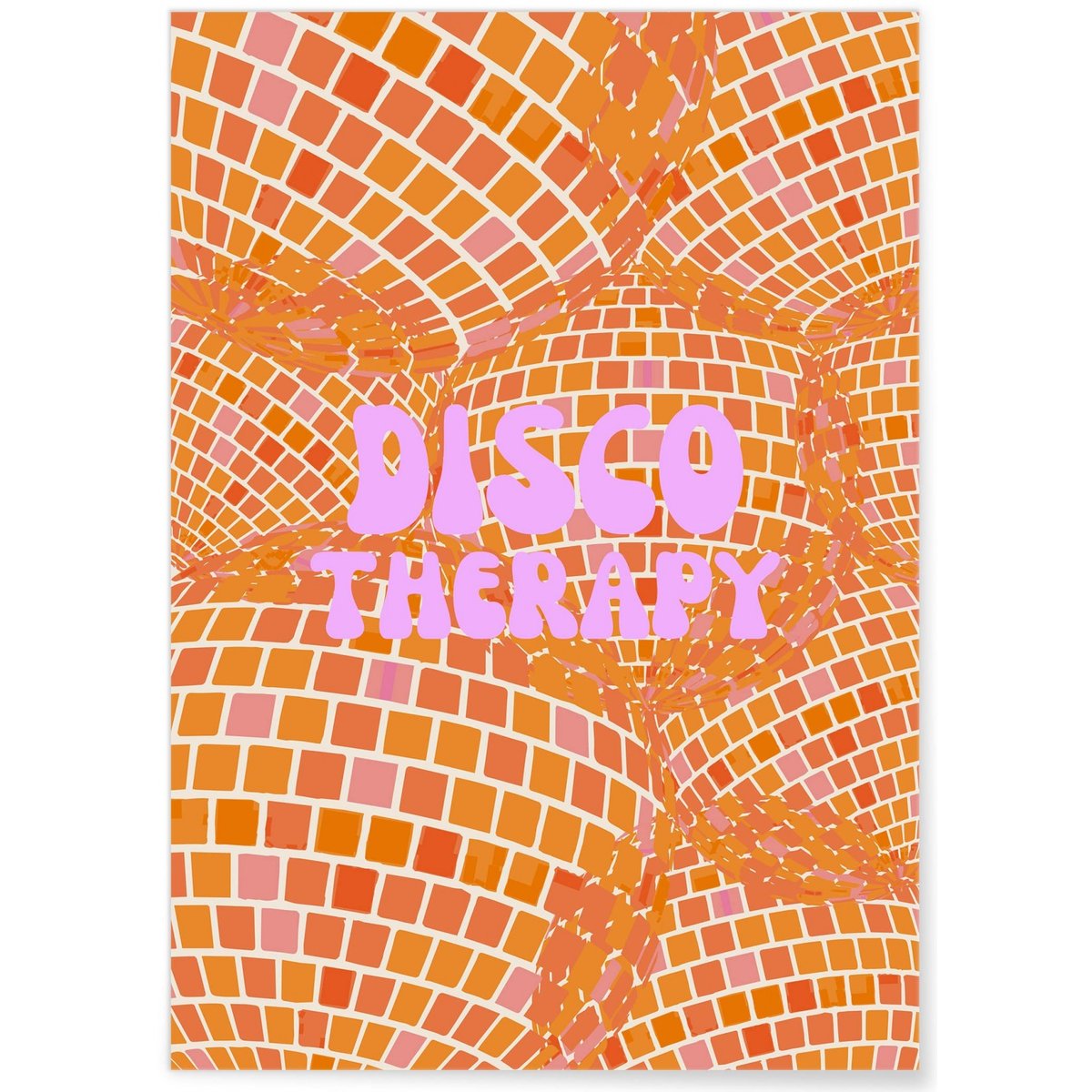 Affiche Disco Therapy 2 blanc, L'AFFICHERIE