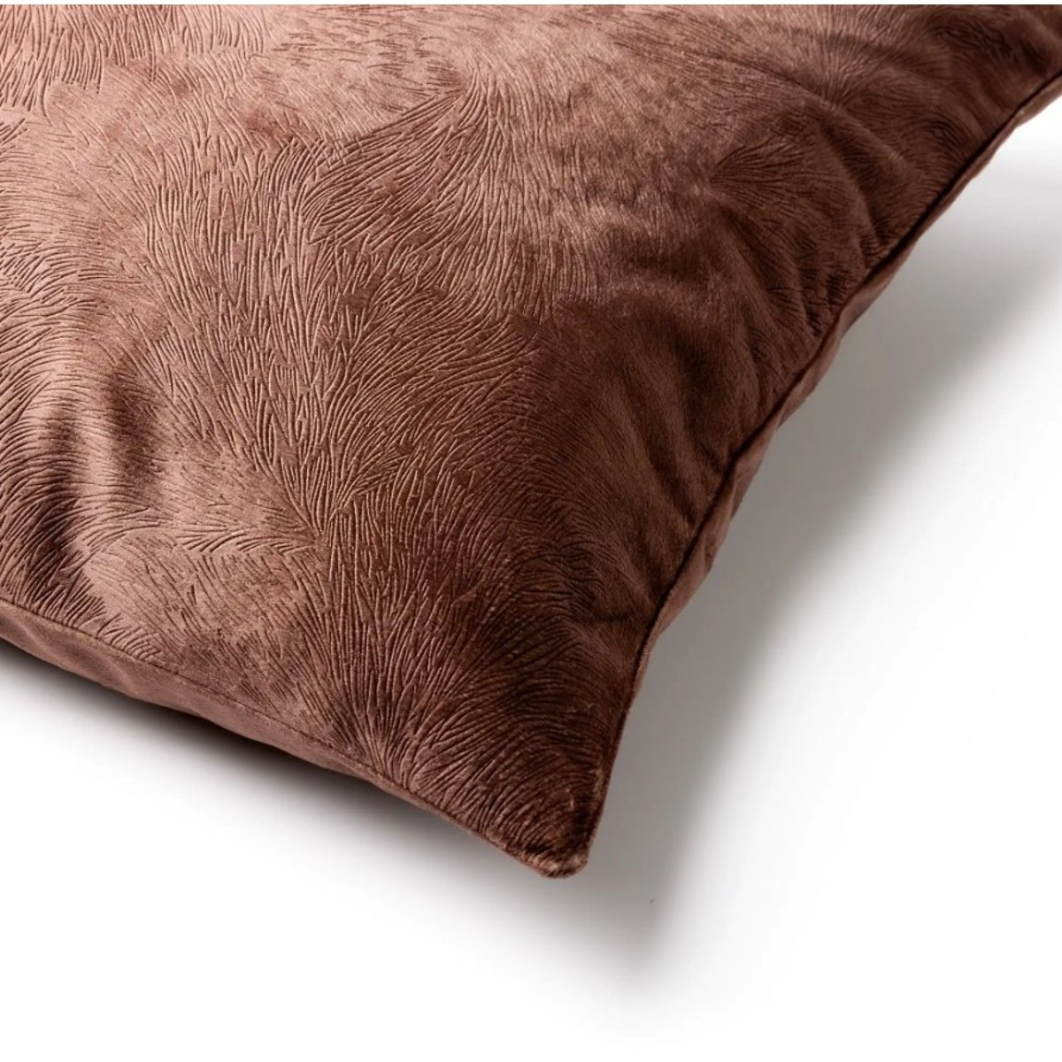 Housse de coussin Elah marron foncé, DUTCH DECOR