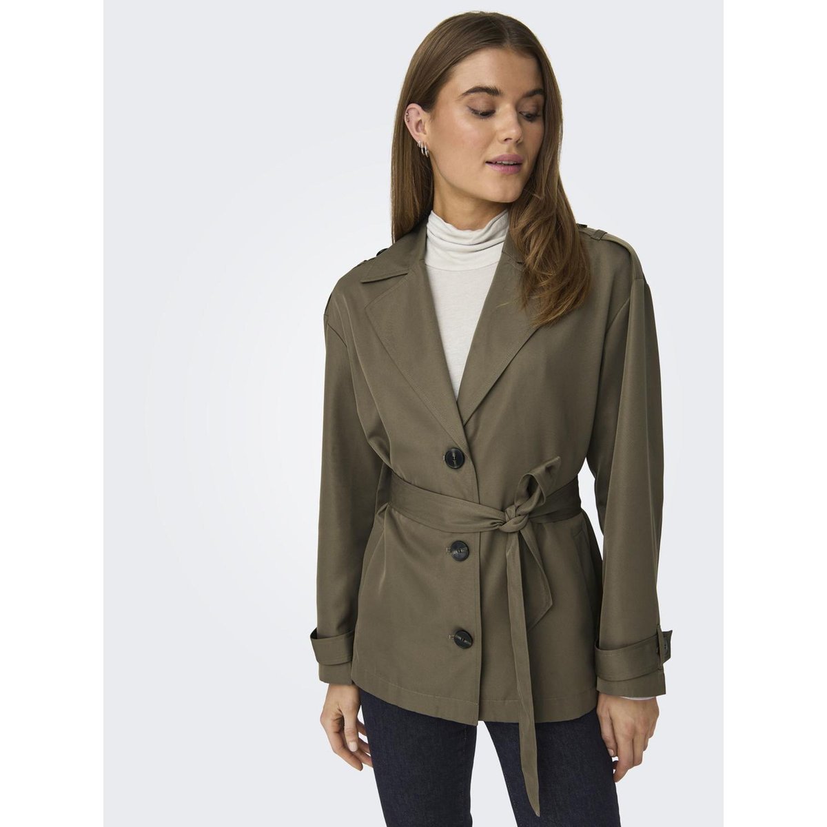 Trench Coat walnut, ONLY
