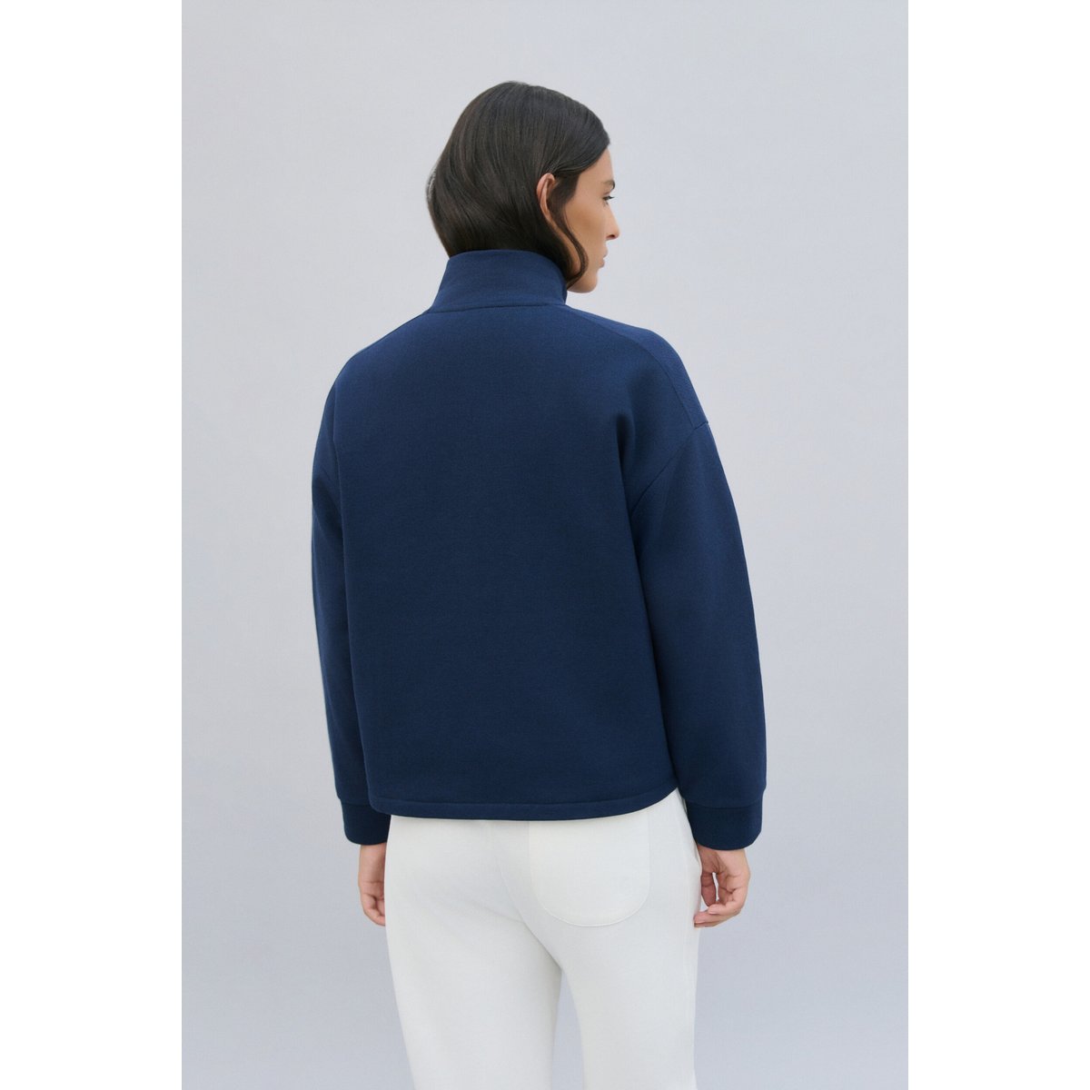Sweat droit col camionneur SWEAT TGWENN bleu marine, CAROLL