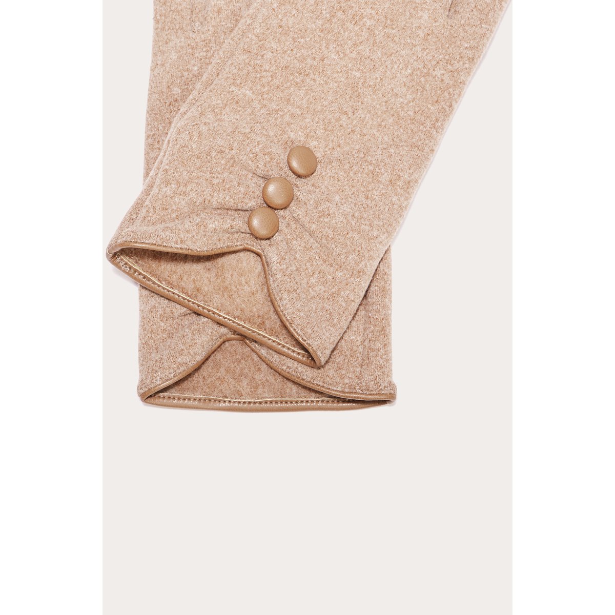 Gants avec boutons sable, CACHE CACHE