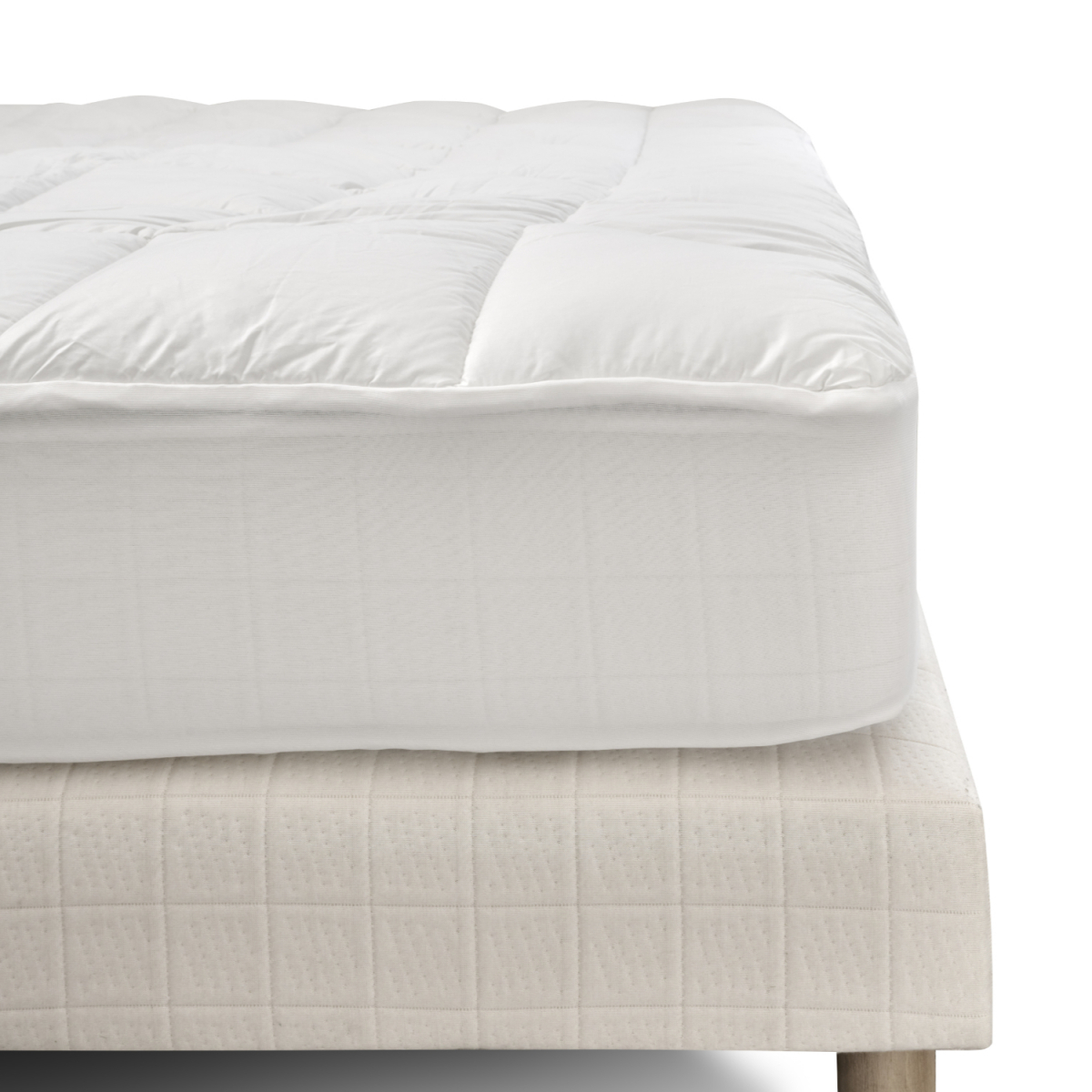 Surmatelas Confort SENSATION DUVET blanc, BLEU CALIN