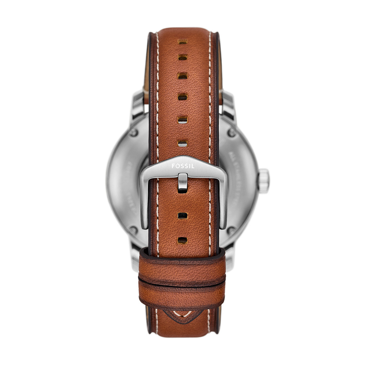 Montre Analogique HERITAGE argenté bleu marron, FOSSIL