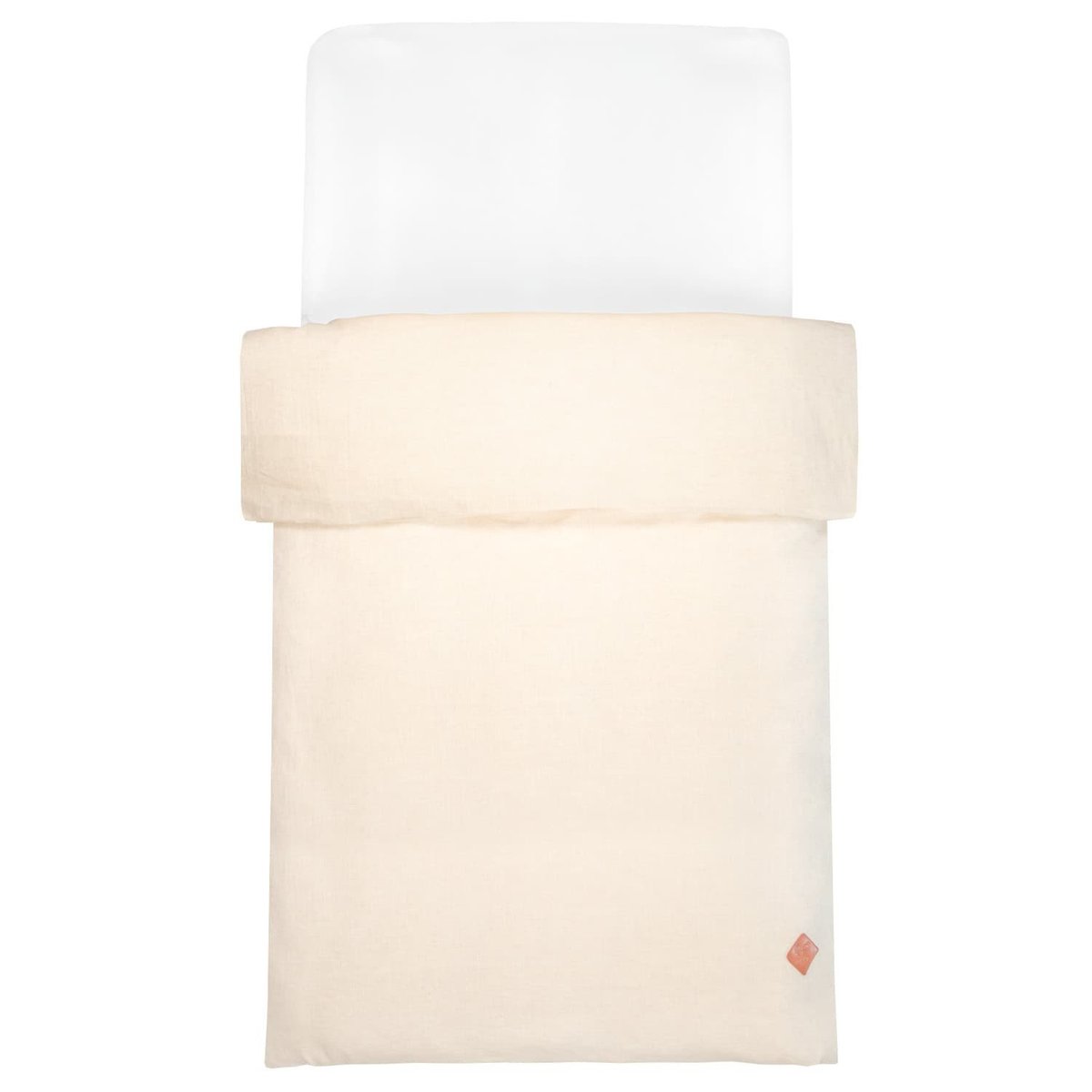 Housse de couette réversible en lin lavé LIN LINO beige, SEVIRA KIDS
