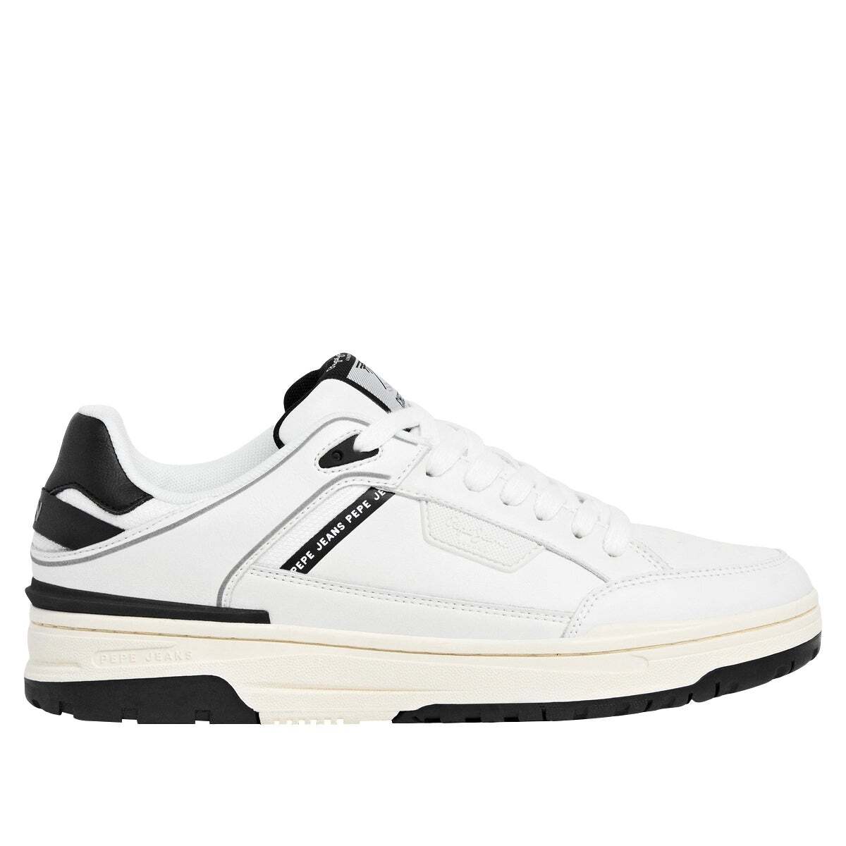 Chester - Baskets En Cuir À Semelle Cupsole blanc, PEPE JEANS