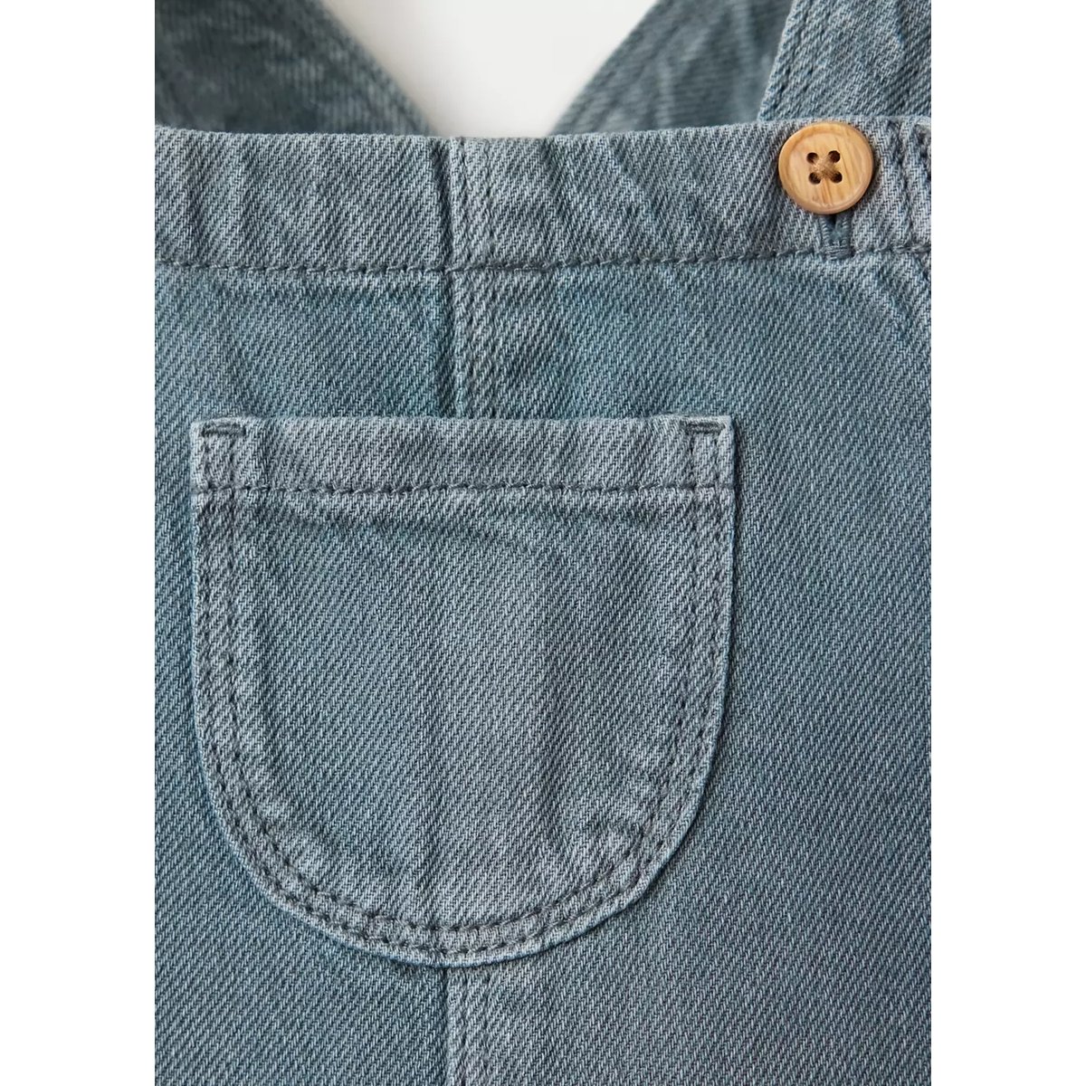 Salopette denim poches bleu, MANGO BABY