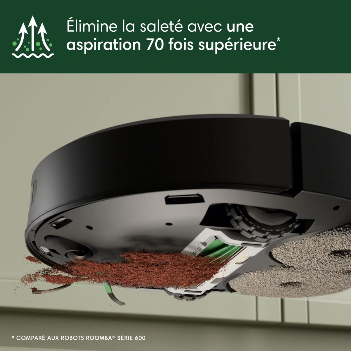 Robot Aspirateur Laveur Roomba Plus 405 G185040 couleur unique, I ROBOT