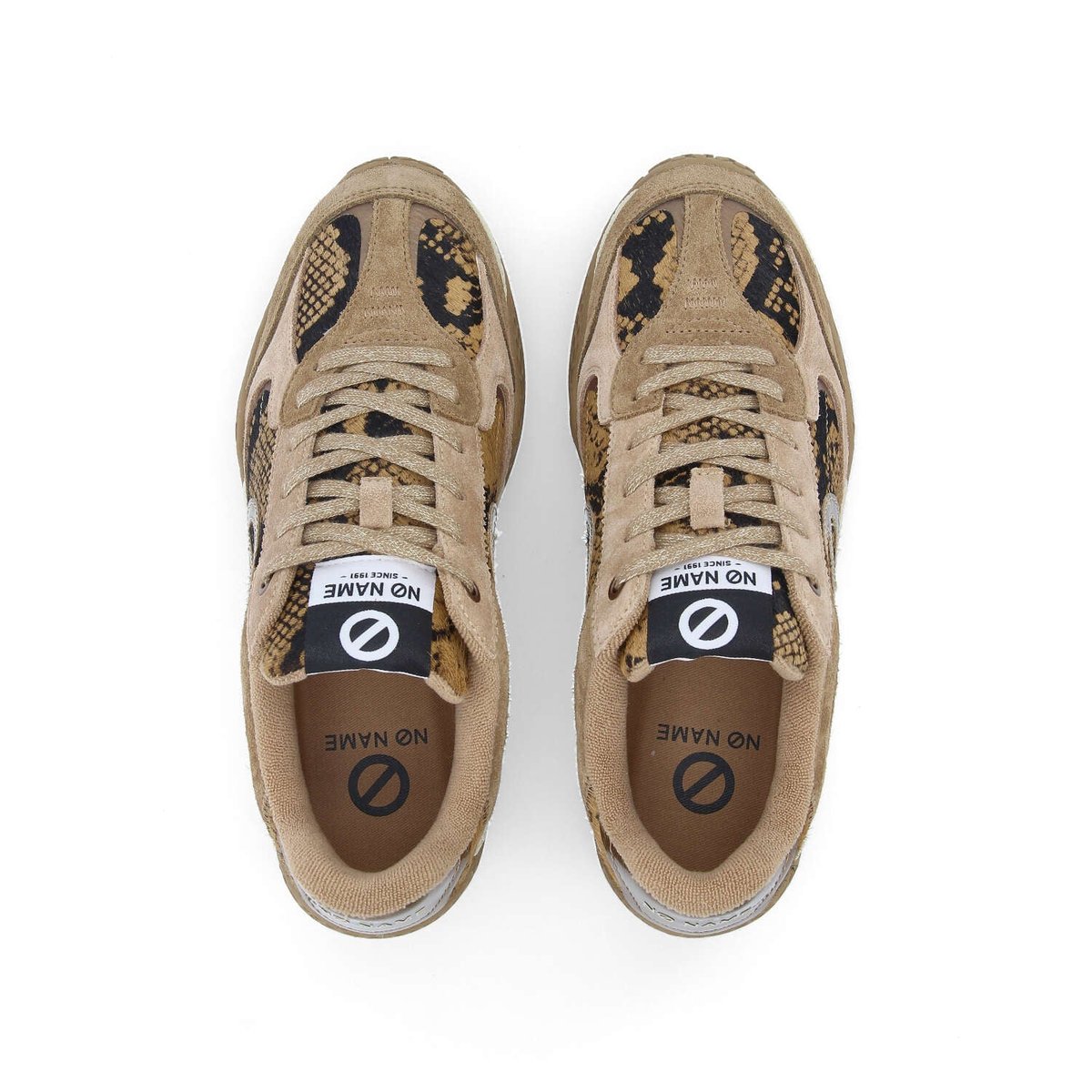KATE SNEAKER W SNAKE KISS SABLE - Collier orné de Cristaux Swarovski® inclus beige, NO NAME