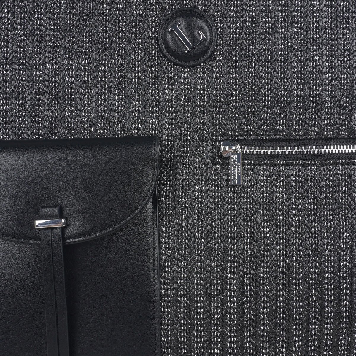 Grand sac shopper Saya noir, LOLLIPOPS