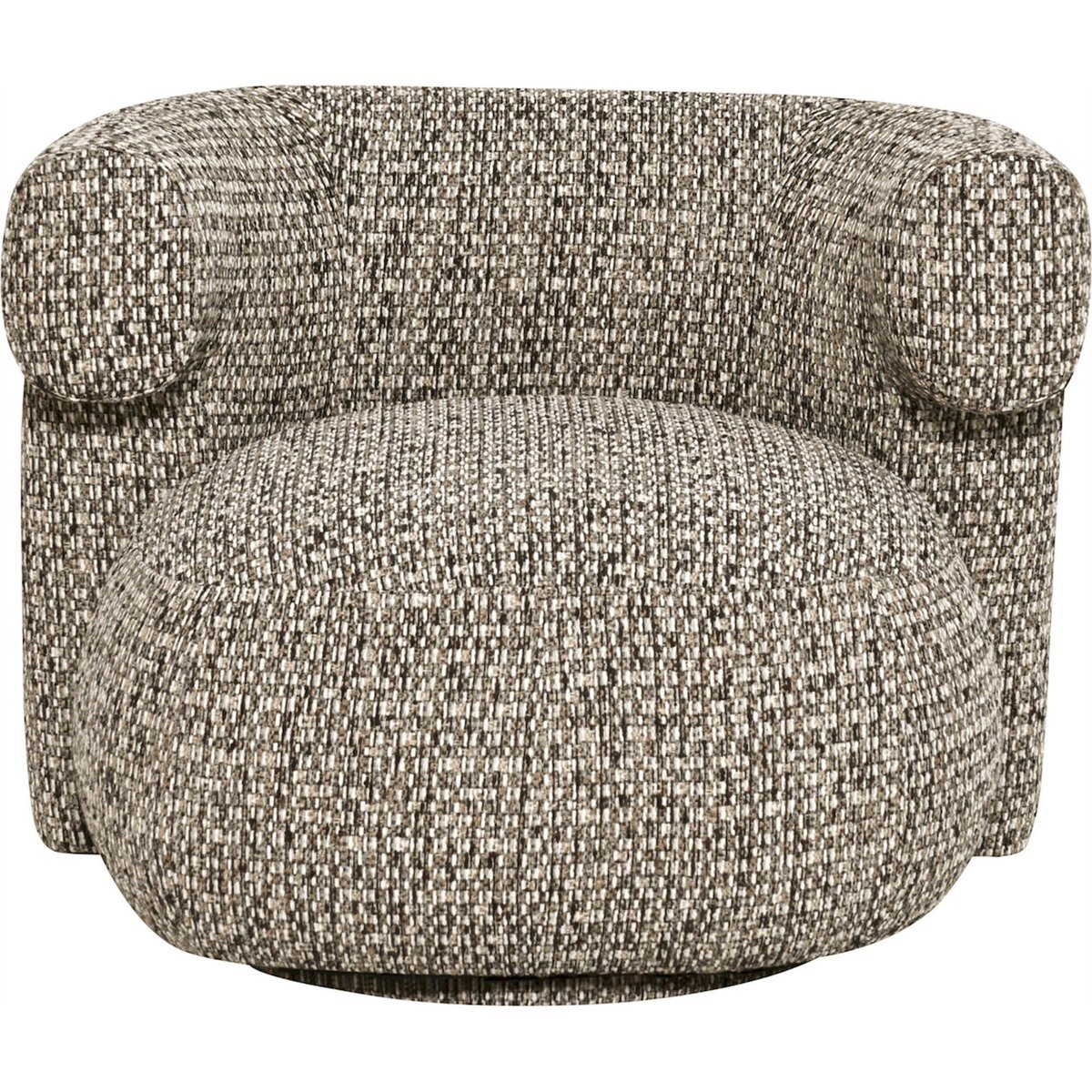 Fauteuil lounge pivotant tissu structuré cobblestone, RECOLLECTION