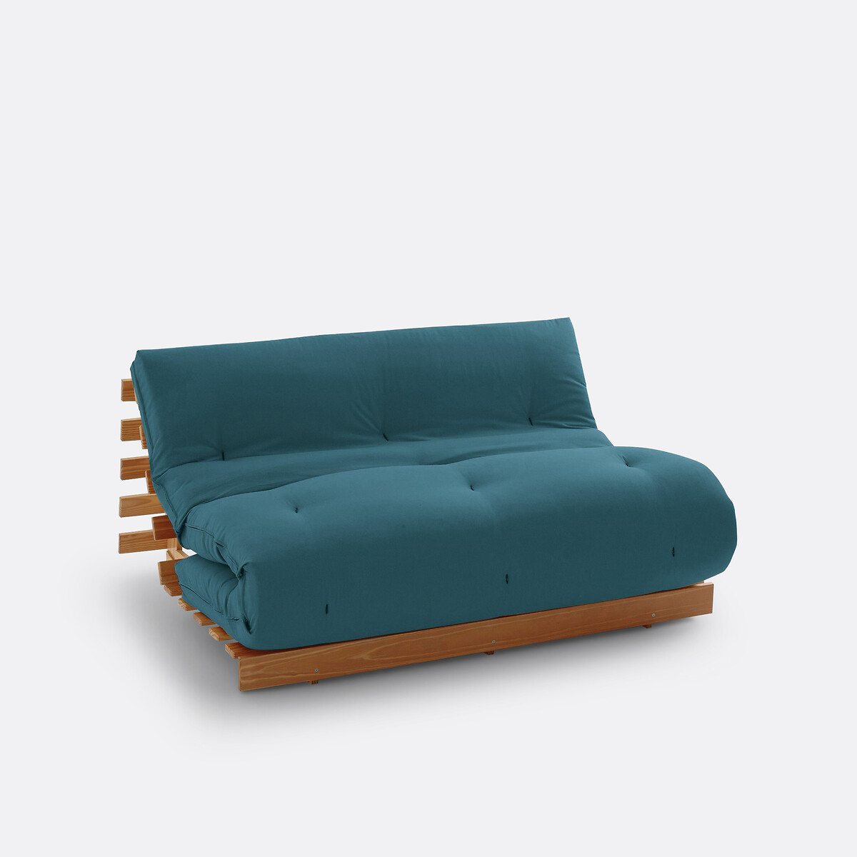 Matelas futon THAI Latex coton polyester bleu de prusse, LA REDOUTE INTERIEURS