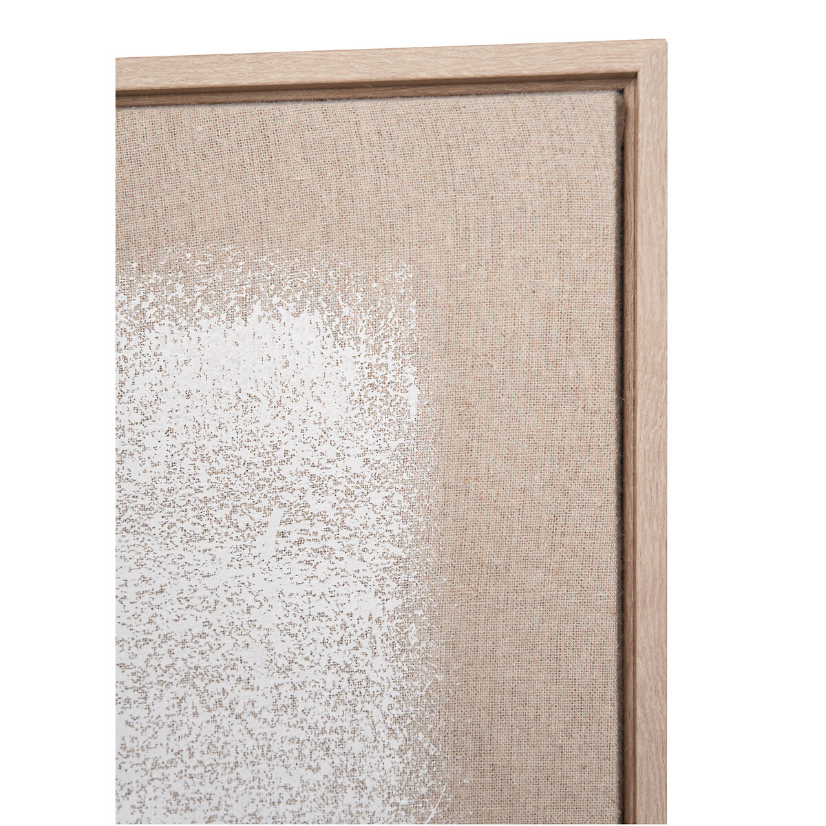 80 x 60cm White & Natural Textured Canvas with Natural Frame white/natural, ÉDITÉ