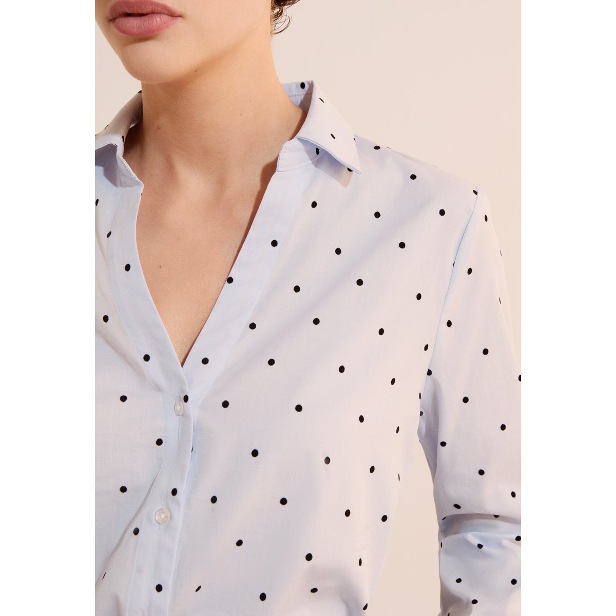ETAM CHEMISE CABANA POIS - CHEMIS bleu ciel, ETAM