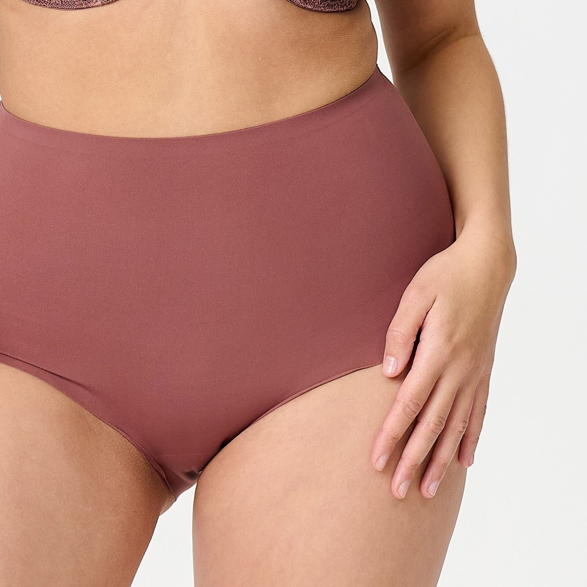 2-pack Culotte haute Basique cognac, LINGADORE
