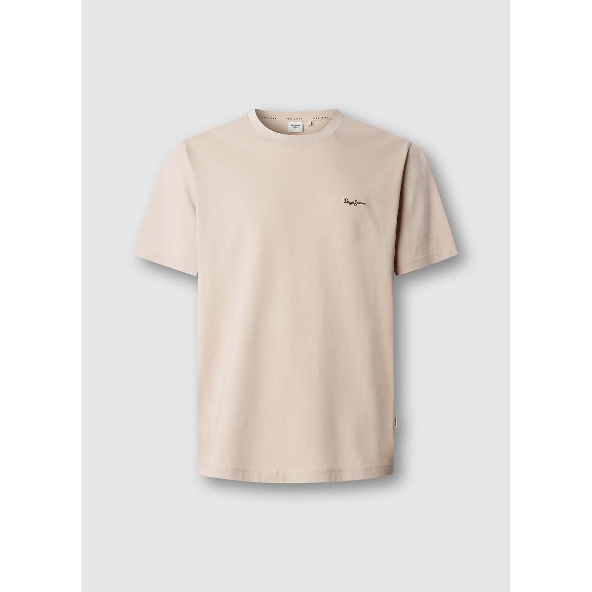 Kurzarm-T-Shirt CONTRAST CONNOR beige, PEPE JEANS