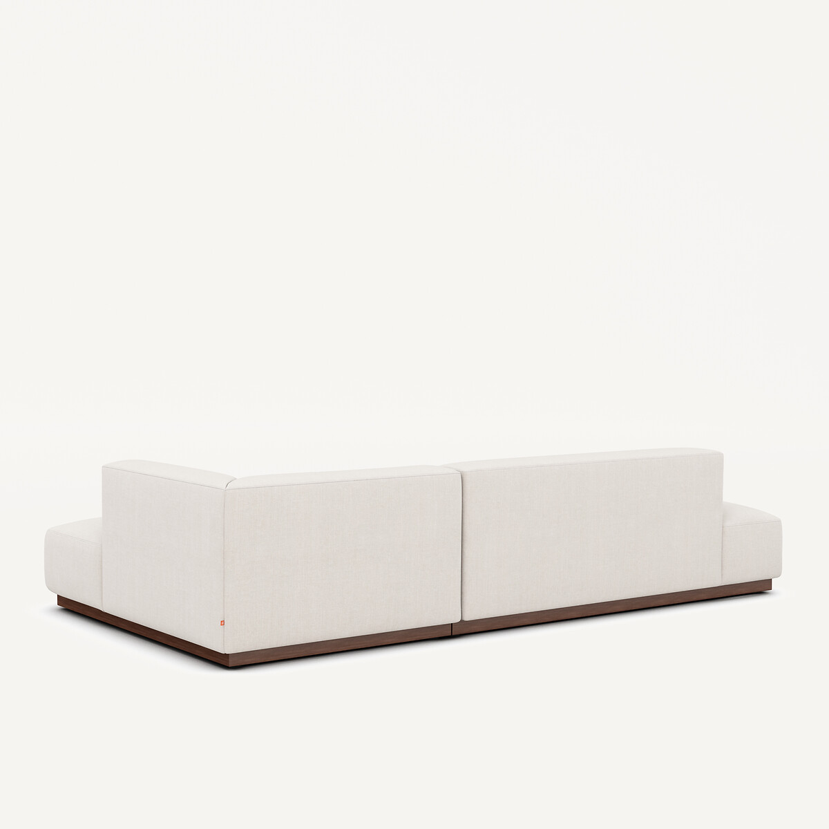 Canapé d'angle droit XL, en coton et lin, JACOPO beige, AM.PM