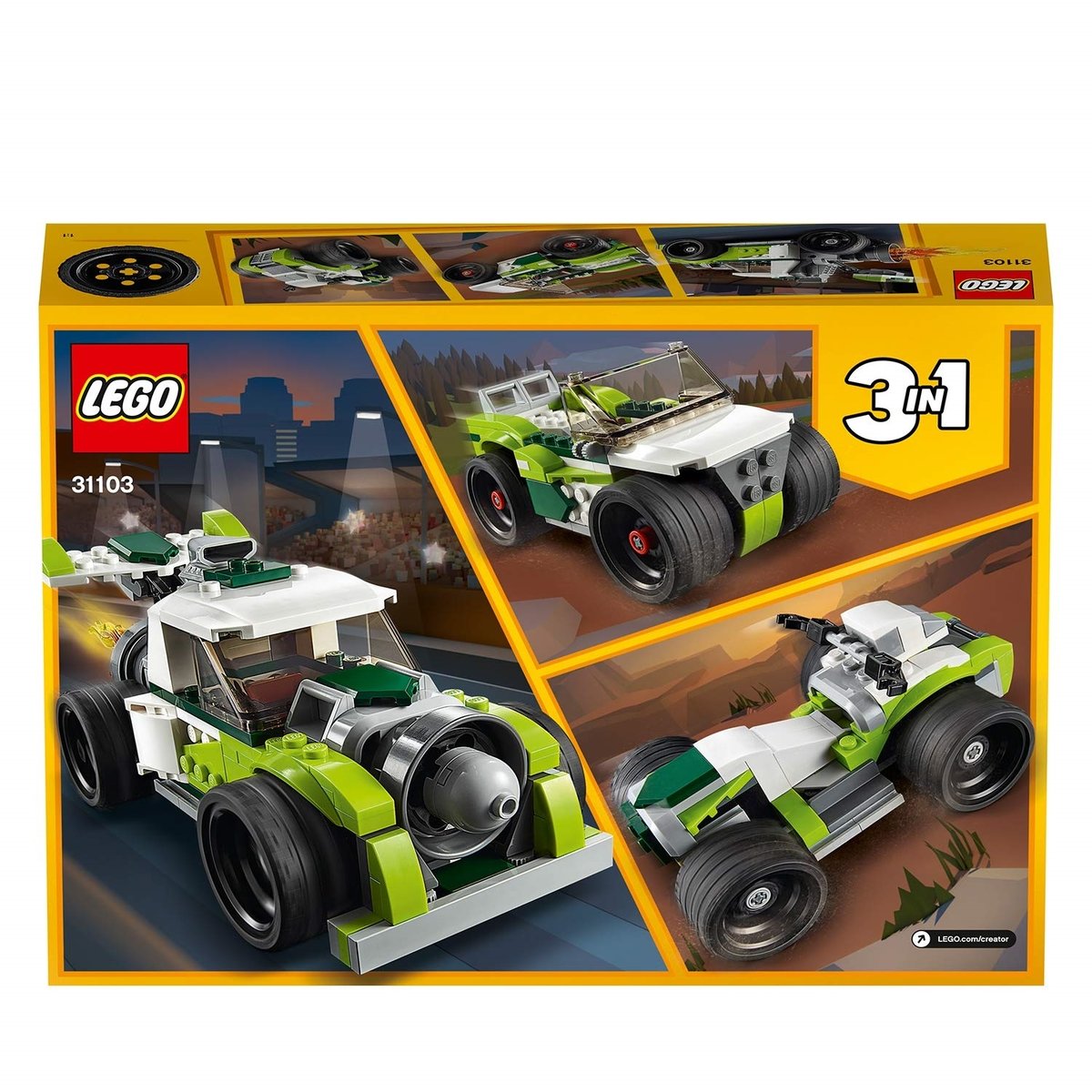 Creator 3 en 1Le camion-fusée vert, LEGO