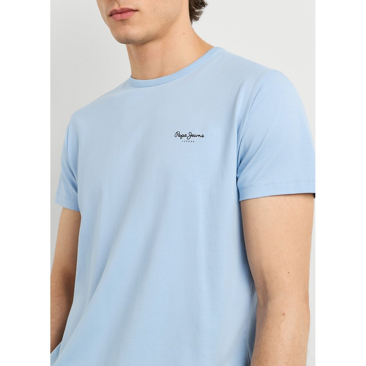 Camiseta de manga corta ORIGINAL BASIC azul grisáceo, PEPE JEANS