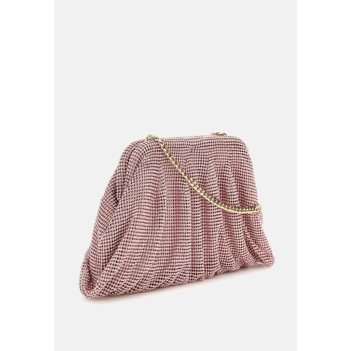 Pochette Zalina Maille Strass rose, GUESS