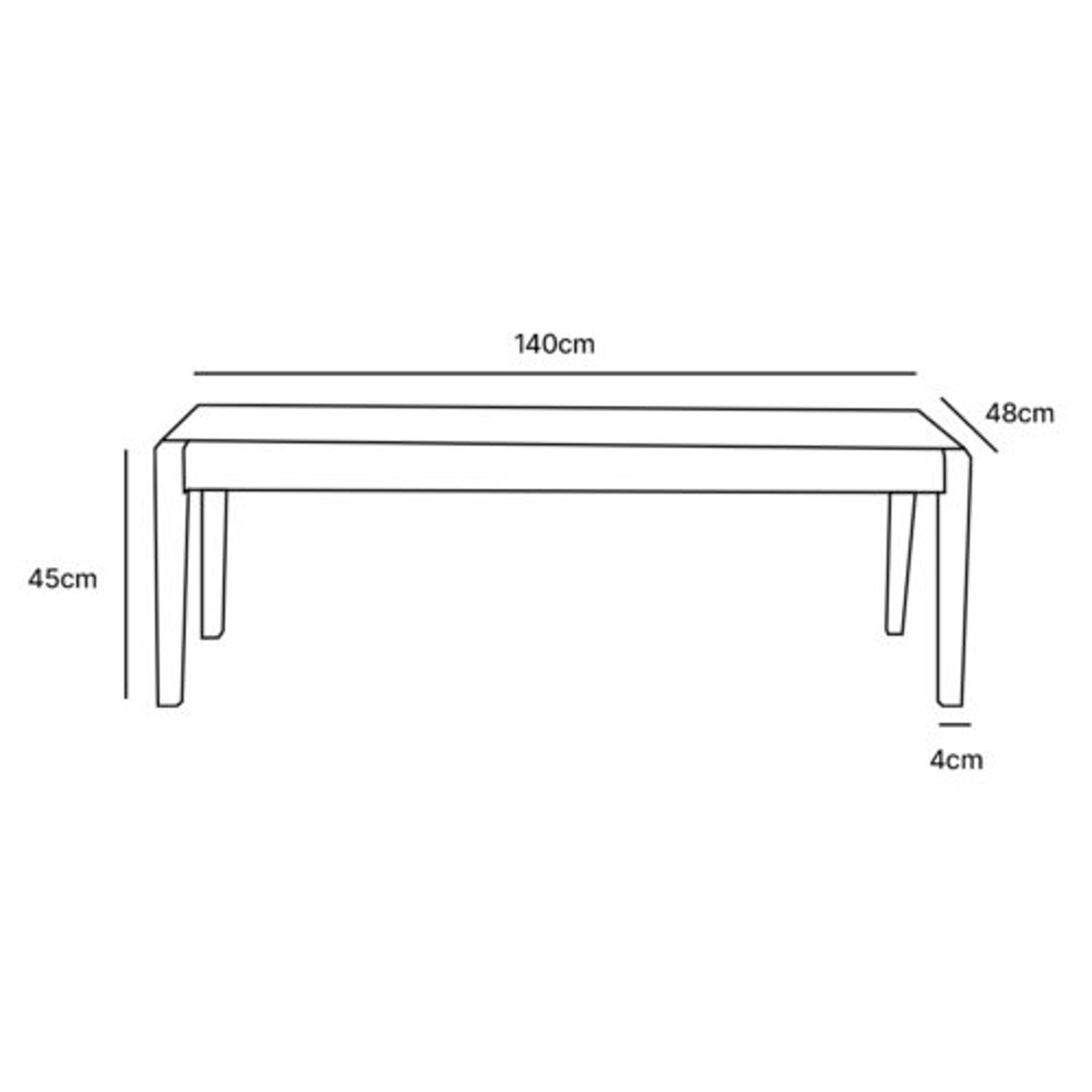 Banc de jardin en teck massif et cordage 3 places LIVIE beige, BERAH GETAH