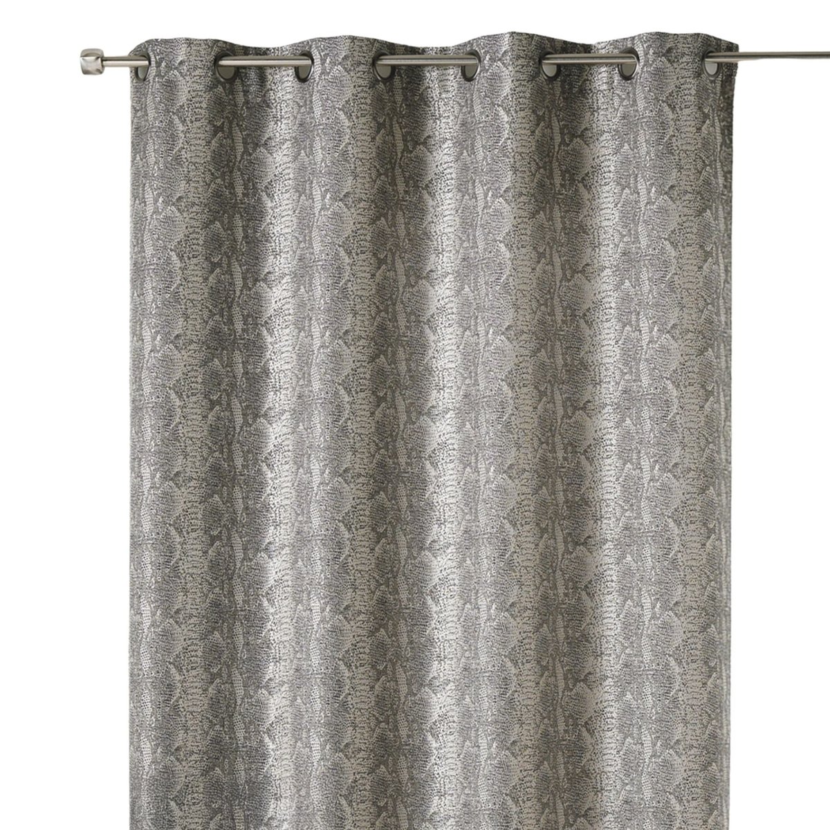 Rideau épais en jacquard - - Effet serpent gris clair, HOME MAISON