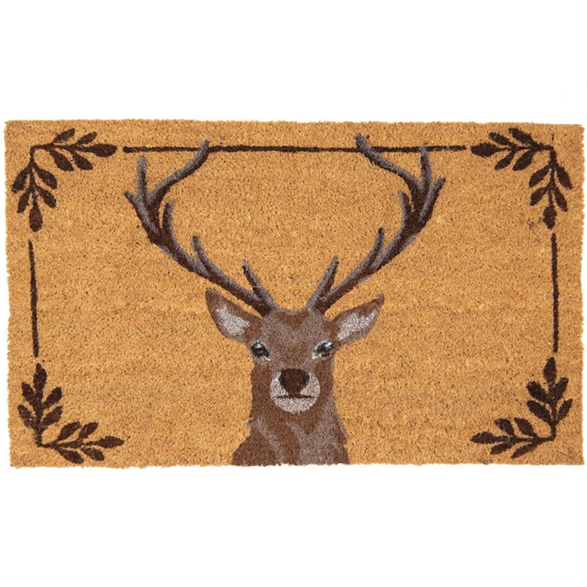 Paillasson coco cerf 75x45x1cm marron, WADIGA