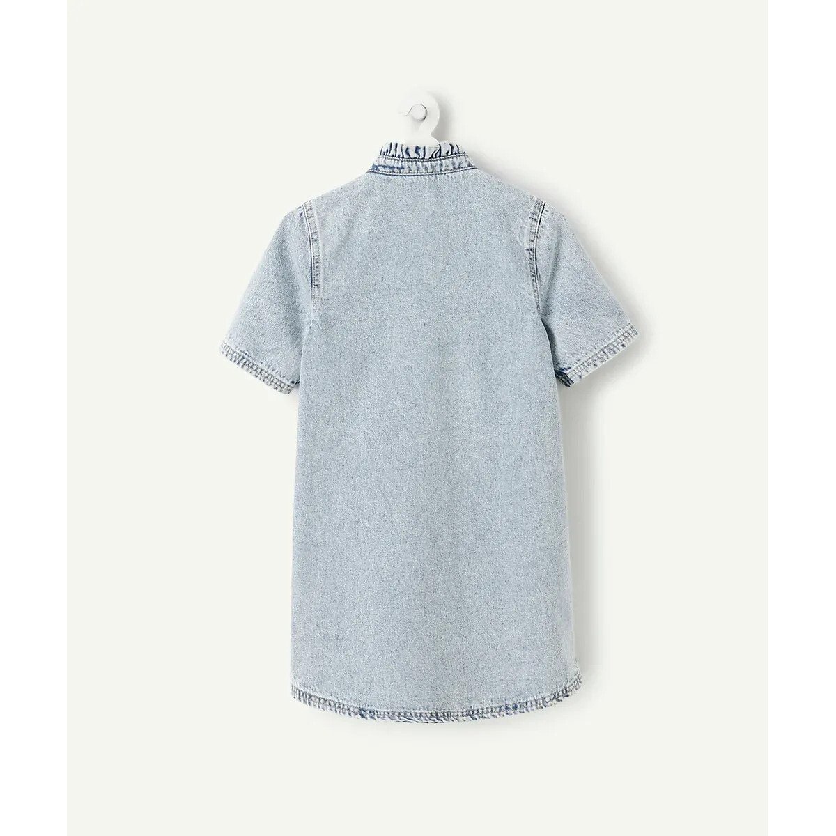 Robe manches courtes en denim bleu denim, TAPE A L'OEIL