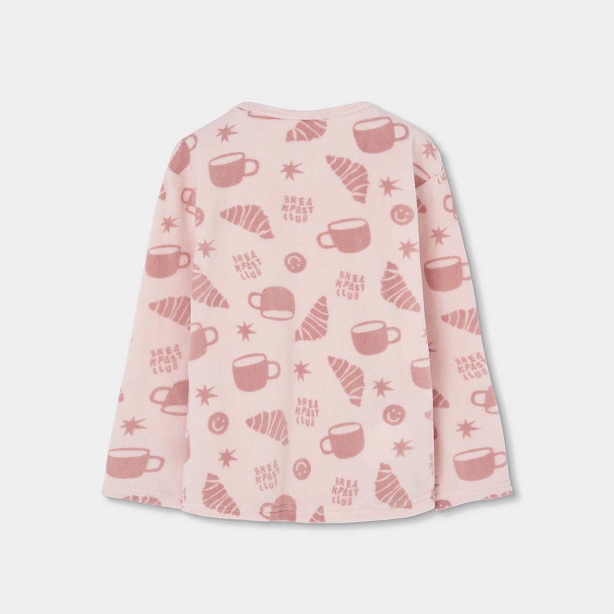 Pyjama en molleton fille imprimé petit-déjeuner multicolore, BOBOLI