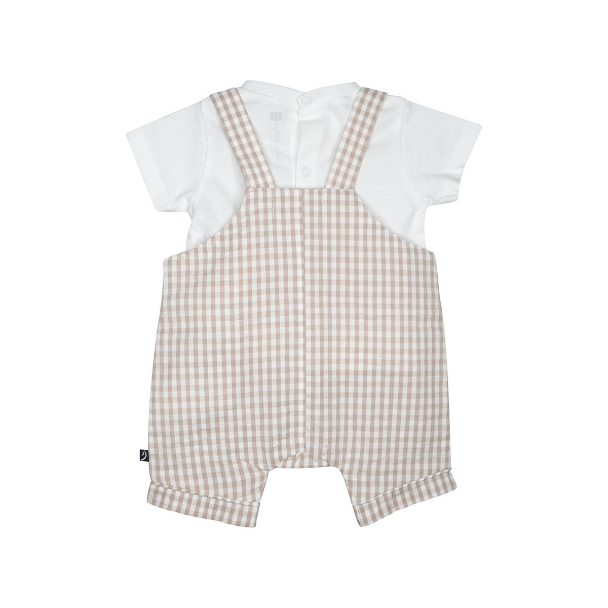 Tshirt salopette lorcan bebe beige, SUCRE D'ORGE