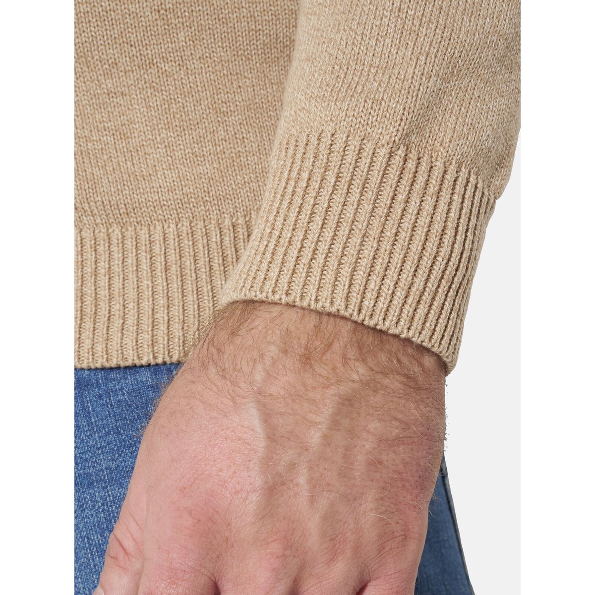Pull KOBBE beige mélange, JAN VANDERSTORM