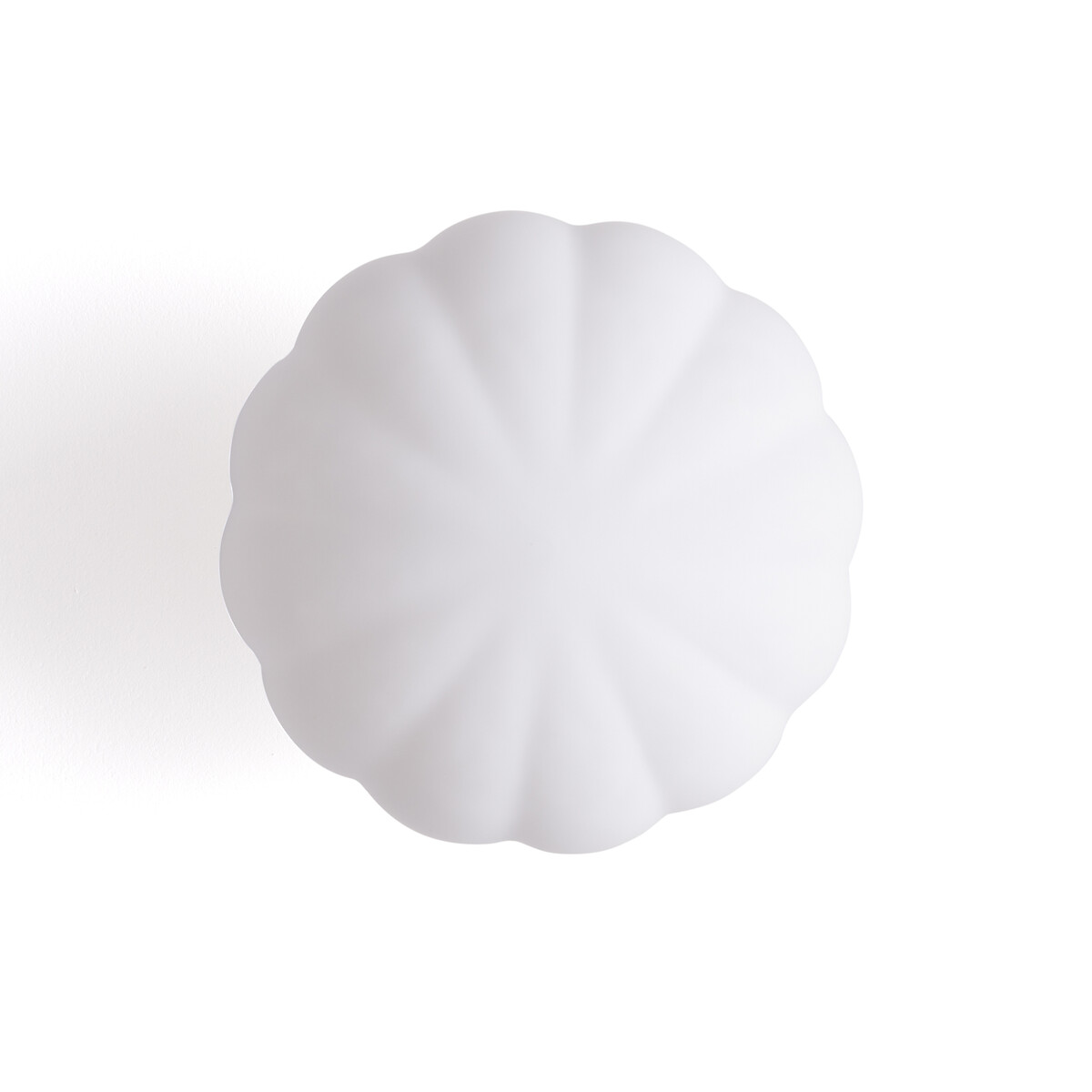 Applique ou plafonnier, en laiton et verre opaline, AMIA blanc/laiton, LA REDOUTE INTERIEURS