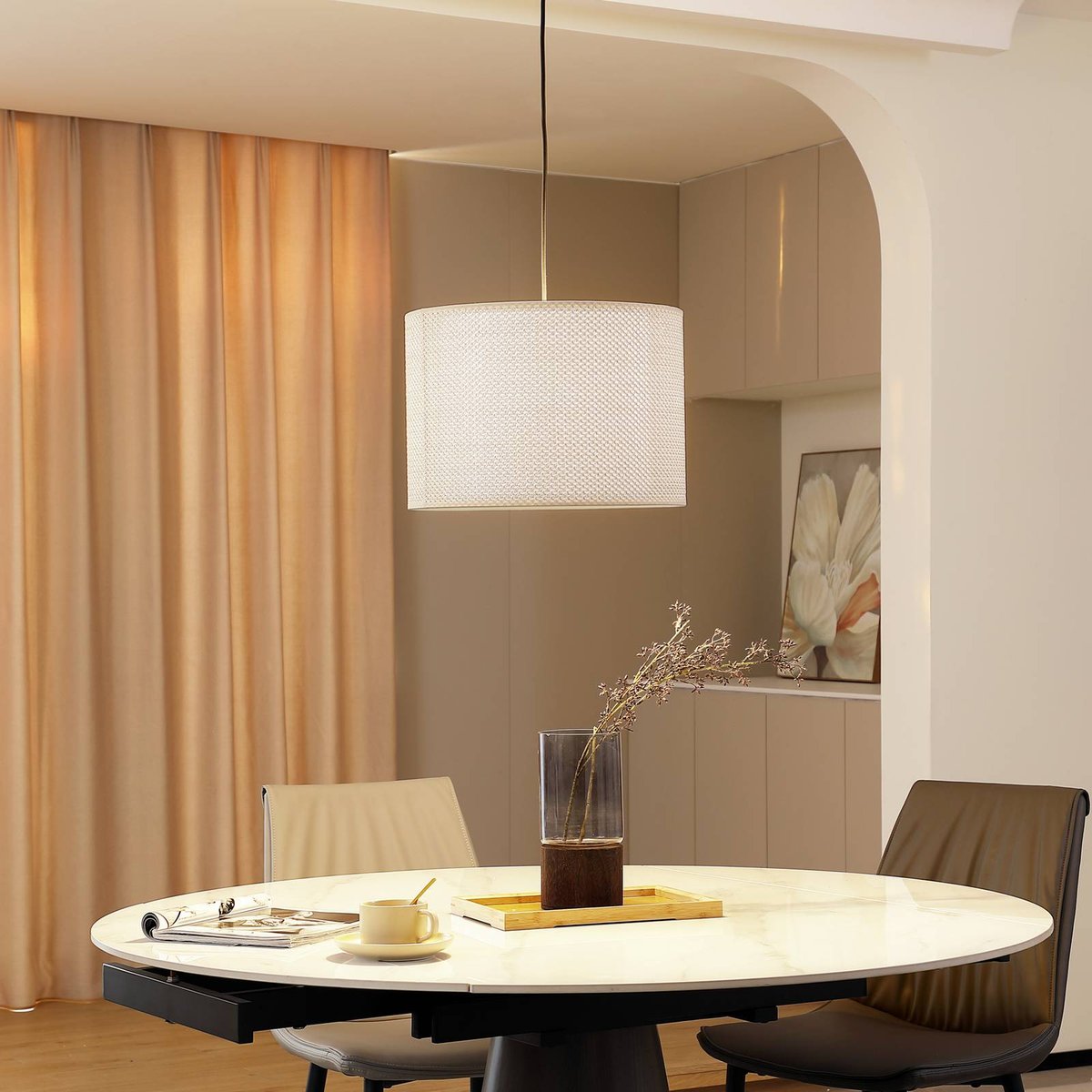 Suspension traditionnelle, Soula beige, LINDBY