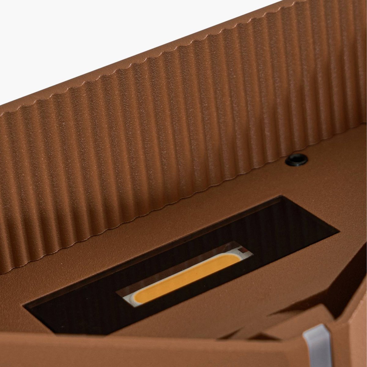 Applique extérieure en métal moderneLED marron, LINDBY