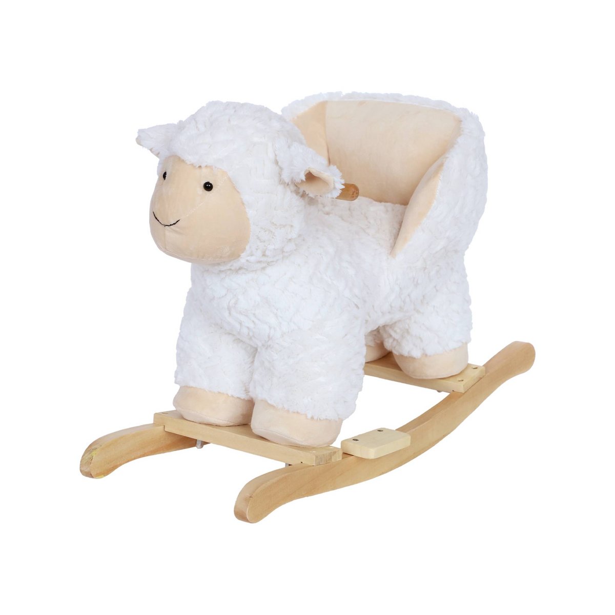 Fauteuil mouton à bascule pour enfant MAROA blanc, SWEEEK
