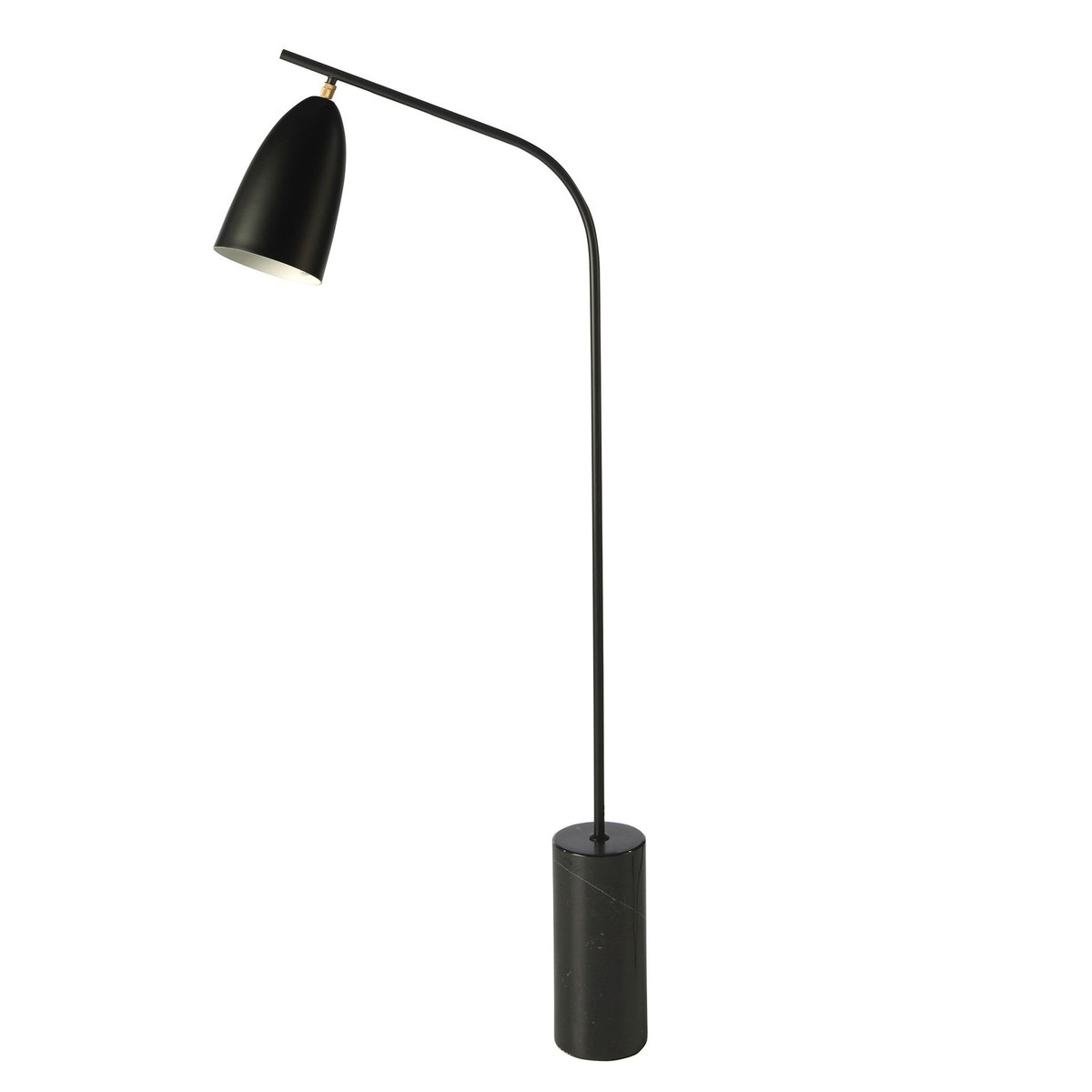 Lampadaire en marbre et acier noir, ANGEL CERDA