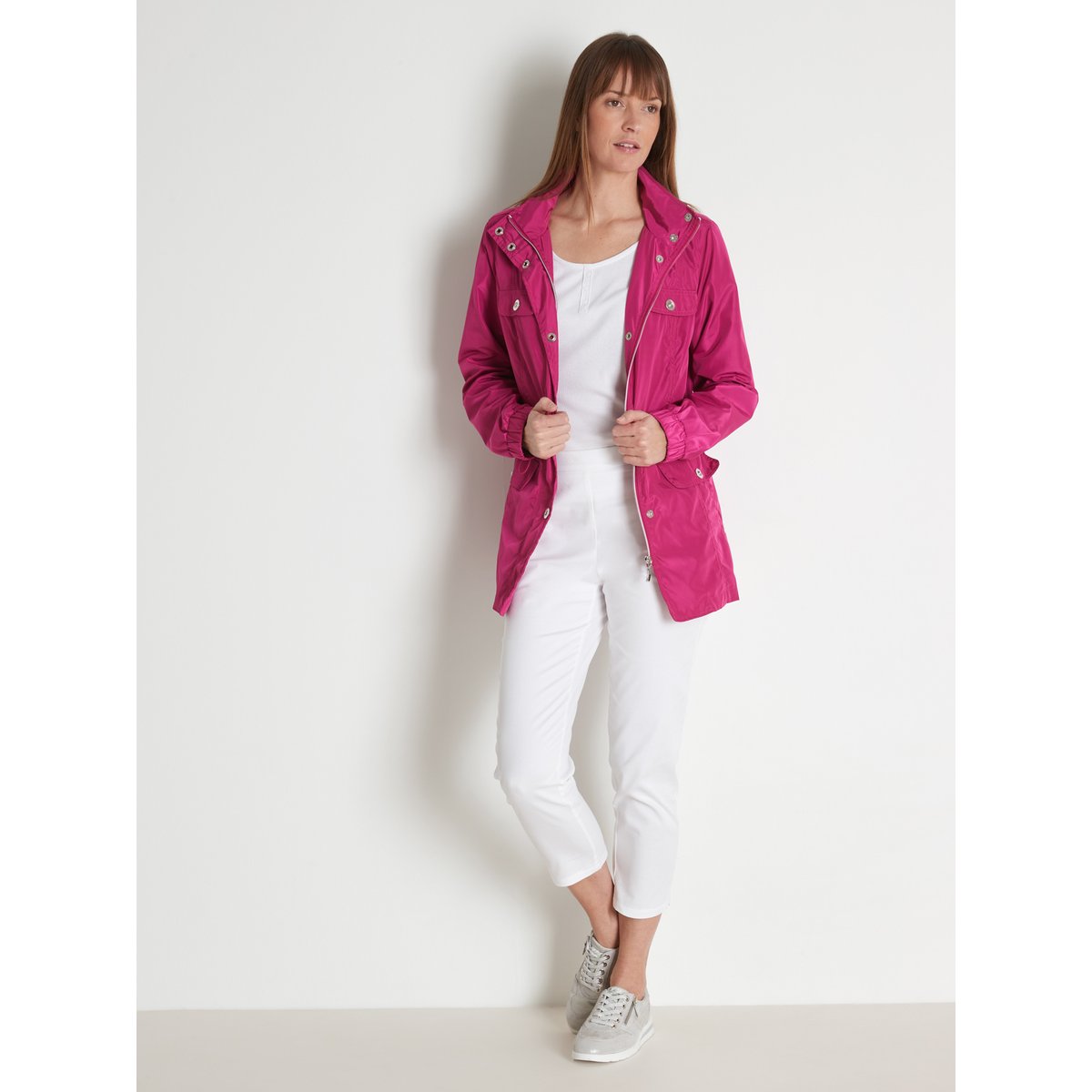 Parka déperlante framboise, DAXON